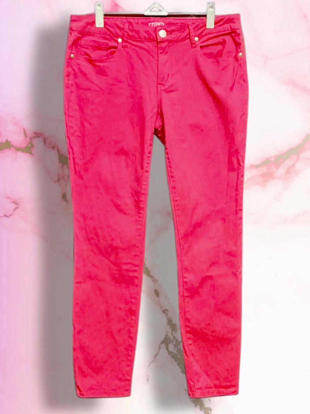 Crown & Ivy Hot Pink Skinny Jeans size 6